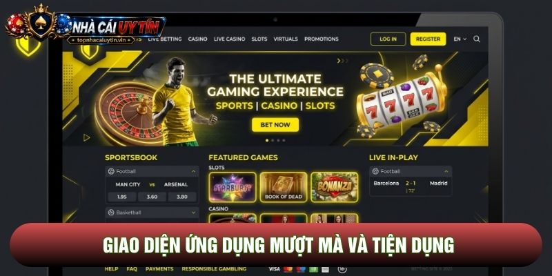 Giao diện ứng dụng mượt mà và tiện dụng Giao diện ứng dụng mượt mà và tiện dụng